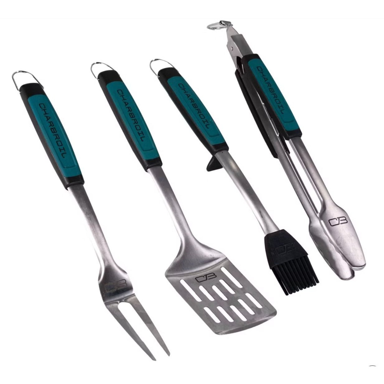 Char-Broil Comfort-Grip 4-Piece Stainless Steel BBQ Tool Set
