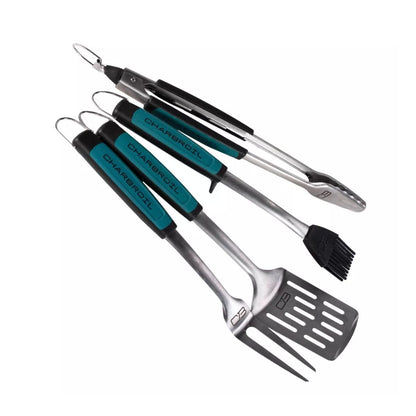 Char-Broil Comfort-Grip 4-Piece Stainless Steel BBQ Tool Set