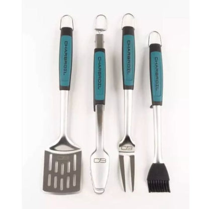 Char-Broil Comfort-Grip 4-Piece Stainless Steel BBQ Tool Set