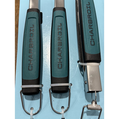 Char-Broil Comfort-Grip 4-Piece Stainless Steel BBQ Tool Set
