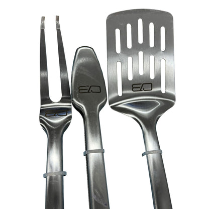 Char-Broil Comfort-Grip 4-Piece Stainless Steel BBQ Tool Set
