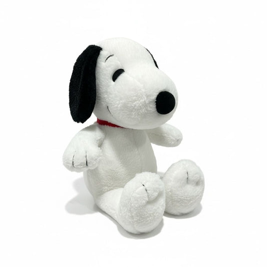 Peanuts Snoopy Plush Stuffed Animal Toy 2025 Edition Soft White & Black With Red Collar 12" Tall