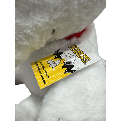 Peanuts Snoopy Plush Stuffed Animal Toy 2025 Edition Soft White & Black With Red Collar 12" Tall