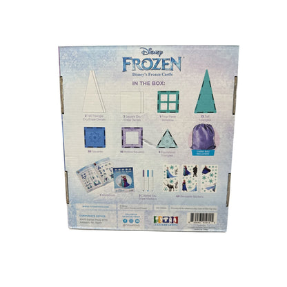 Disney Frozen Magnetic Tiles Castle Building Set By Tytan With Glitter Tiles - Ages 3+
