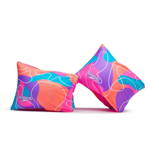 Speedo Kids Fabric Armbands For Ages 2-12 Colorful Design Gentle On Skin Great Flotation Support Max Weight 110 Lbs
