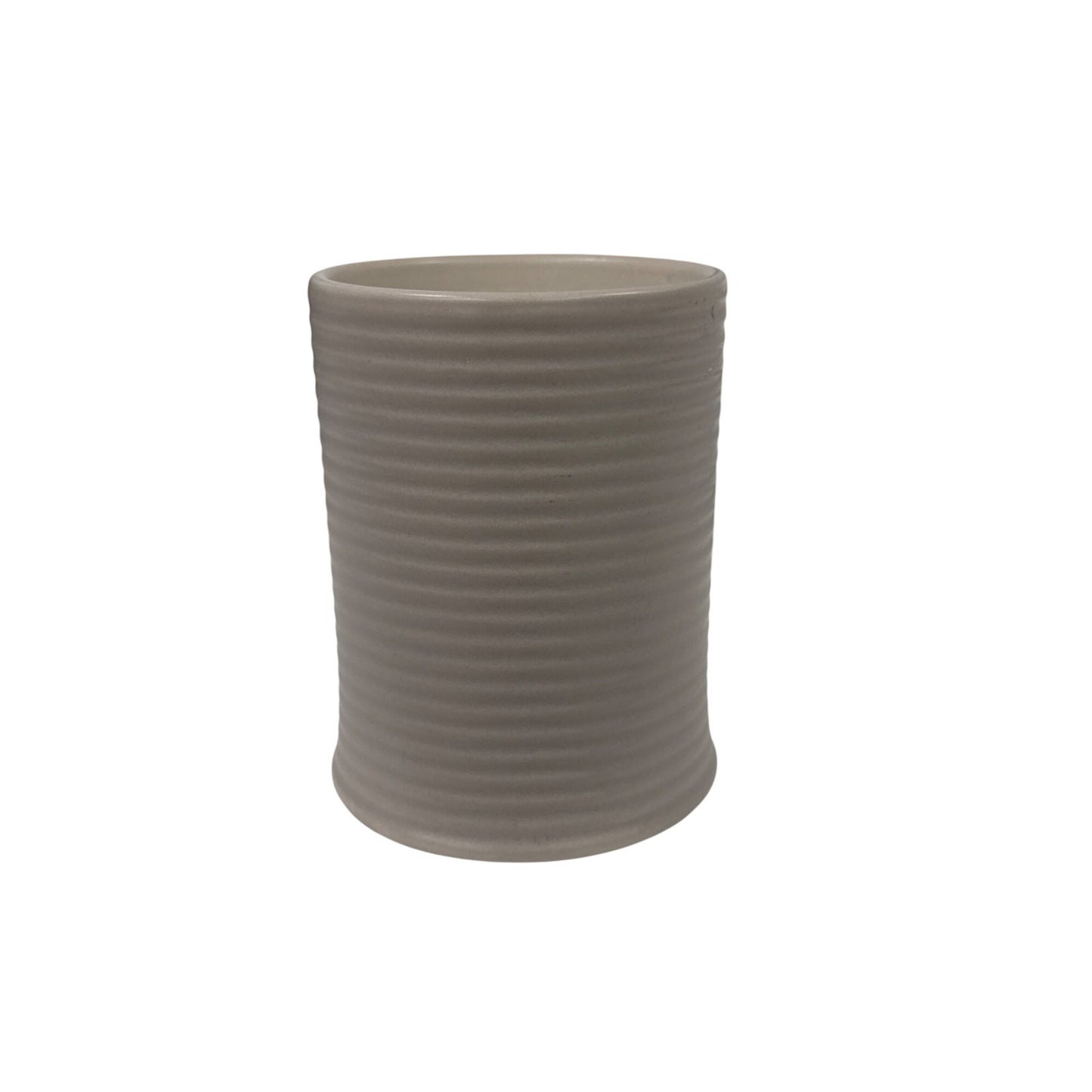 Threshold Fresh Linen & Sea Salt Scented Candle In Ribbed Ceramic Jar 14 Oz