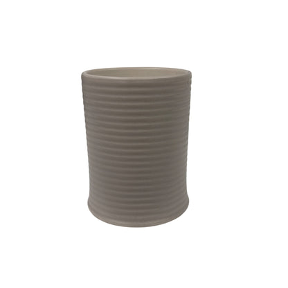Threshold Fresh Linen & Sea Salt Scented Candle In Ribbed Ceramic Jar 14 Oz