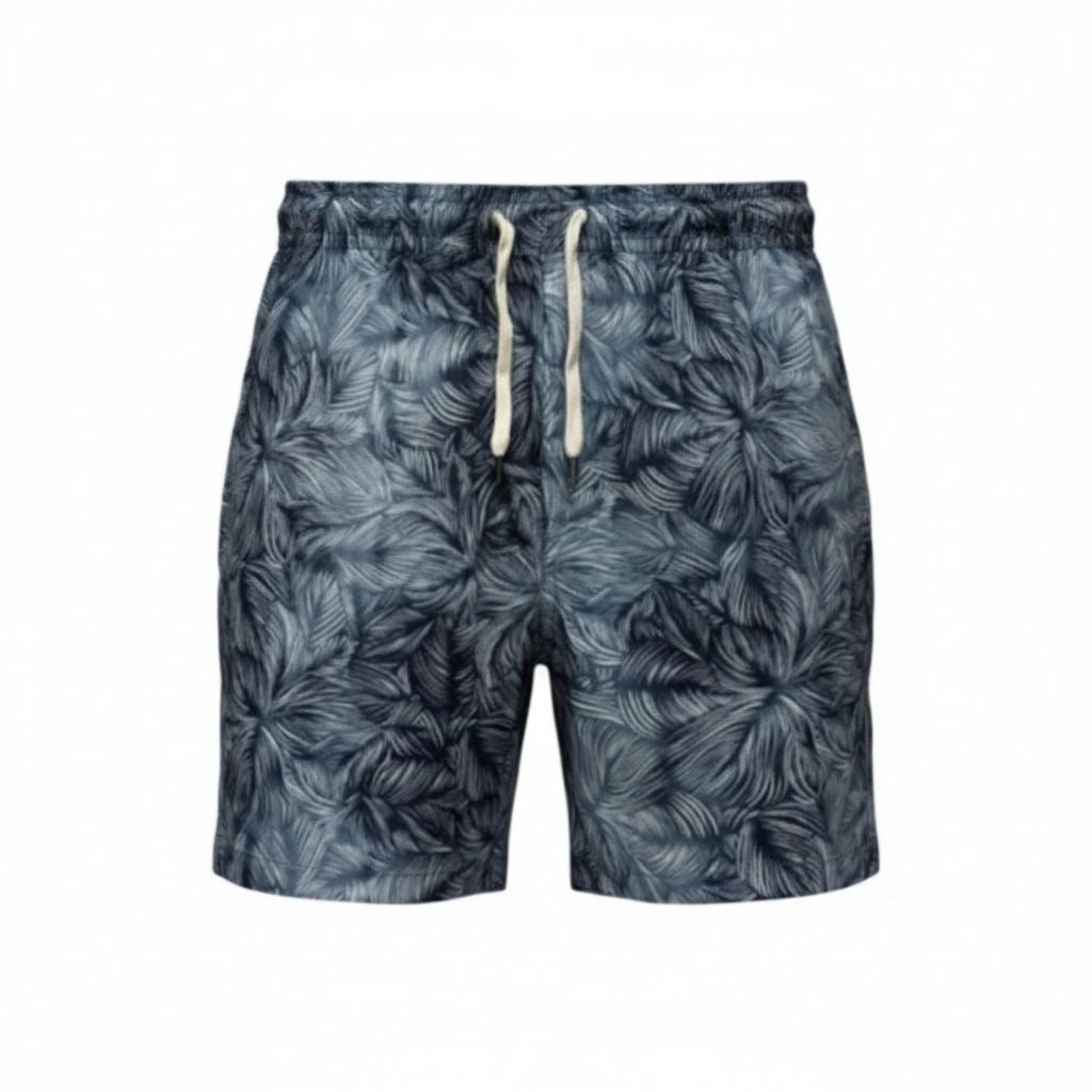 Nordstrom Rack Men's Recycled Polyester Swim Shorts With Drawstring Tropical Print Size S