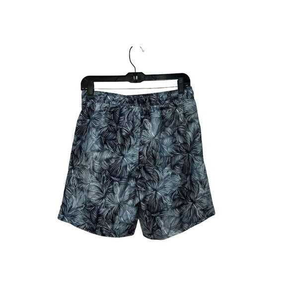 Nordstrom Rack Men's Recycled Polyester Swim Shorts With Drawstring Tropical Print Size S