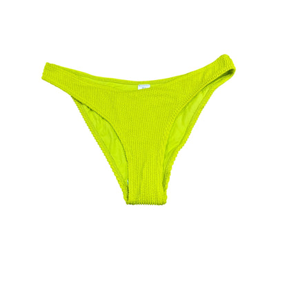 Topshop Neon Yellow Textured Bikini Bottom Women's Swimwear Size US 8/UK 12