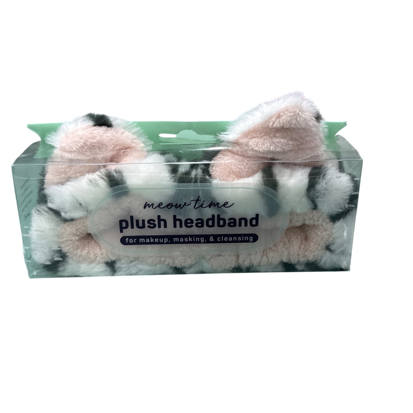 Meow Time Plush Headband For Makeup Masking & Cleansing Soft SpaLife Beauty