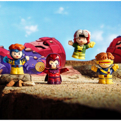 Marvel Studios X-Men 97 Little People Collector Figures Set Of 4 Cyclops Jean Grey Rogue Magneto
