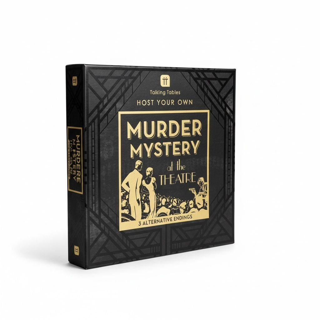 Host Your Own Murder Mystery At The Theatre 1920s Party Game With 3 Alternative Endings By Talking Tables