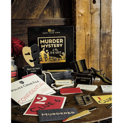Host Your Own Murder Mystery At The Theatre 1920s Party Game With 3 Alternative Endings By Talking Tables