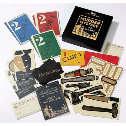 Host Your Own Murder Mystery At The Theatre 1920s Party Game With 3 Alternative Endings By Talking Tables