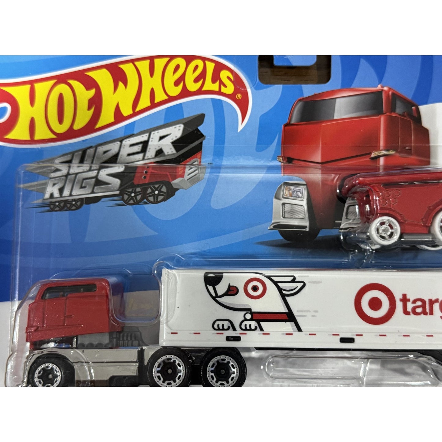 Set of 2 Hot Wheels Super Rigs HW Bullseyes Big Rig Target Truck & Cart Collectible