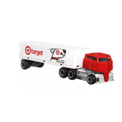 Set of 2 Hot Wheels Super Rigs HW Bullseyes Big Rig Target Truck & Cart Collectible
