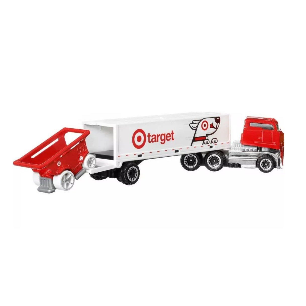 Set of 2 Hot Wheels Super Rigs HW Bullseyes Big Rig Target Truck & Cart Collectible
