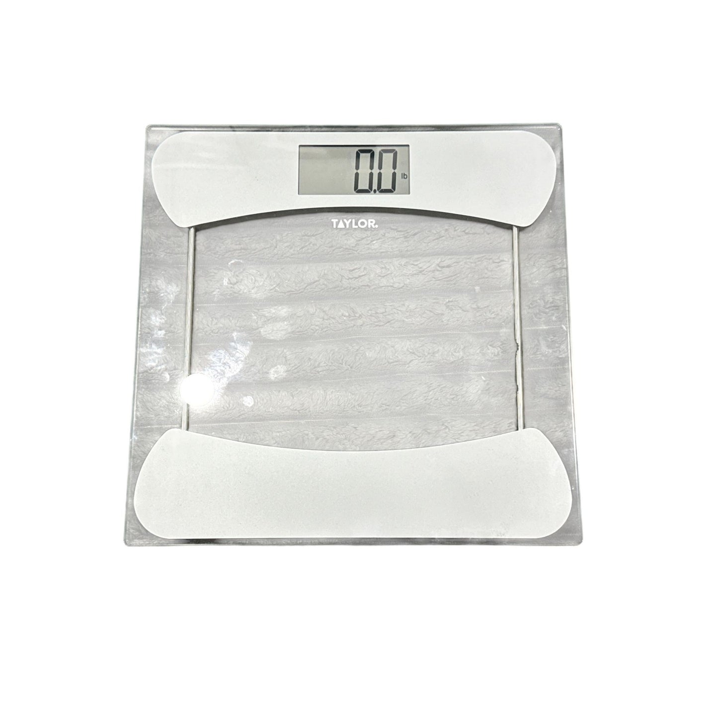 Taylor Glass Digital Scale With 400 LB Capacity Easy-To-Read LCD Display And Tempered Glass Platform