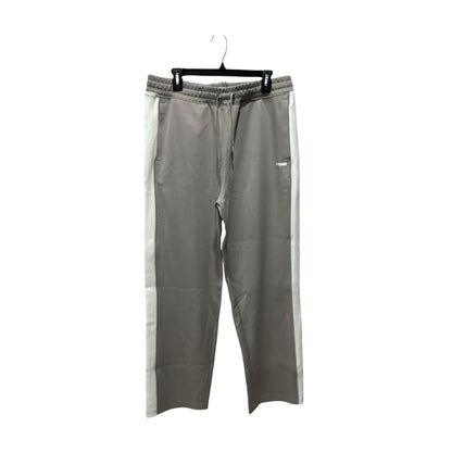 Gymshark Men's Athletic Pants Mushroom Grey Striped L Comfortable Fit