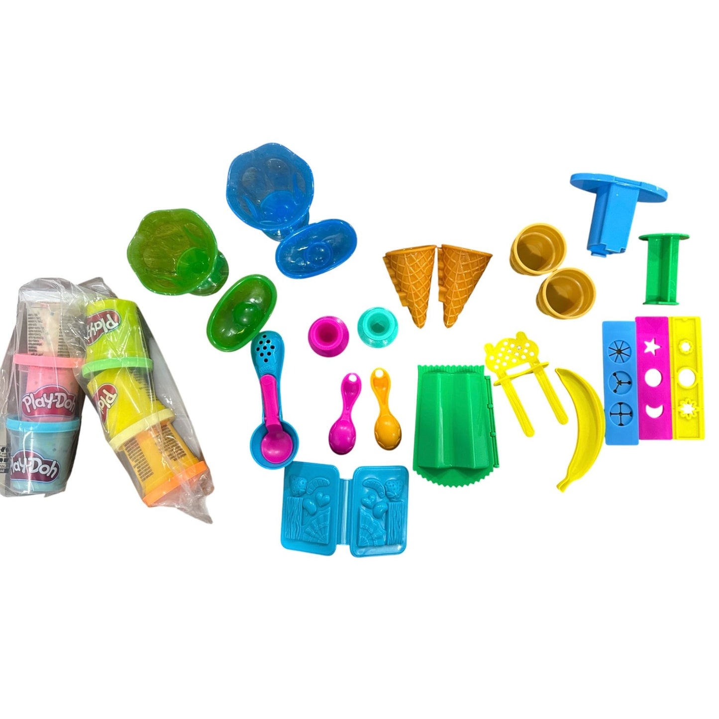 Play-Doh Ice Cream Party Playset With Tools & 6 Colors Ages 3+