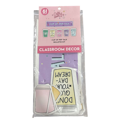 Cup Of Pep Talk Classroom Decor Bulletin Kit 61 Pieces Motivational Coffee Theme By Callie Danielle
