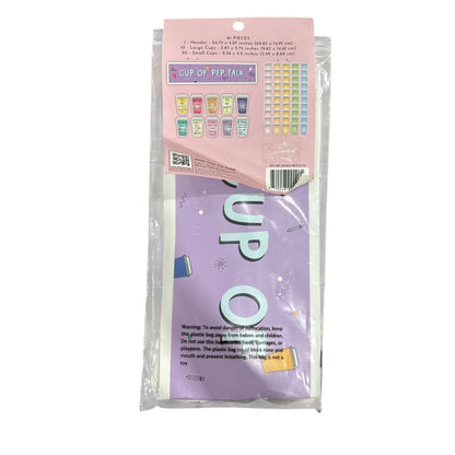 Cup Of Pep Talk Classroom Decor Bulletin Kit 61 Pieces Motivational Coffee Theme By Callie Danielle
