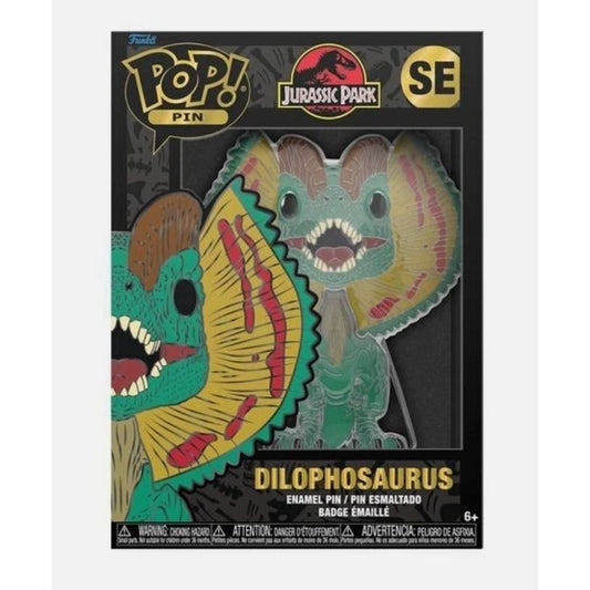 Funko Pop Pin Jurassic Park Dilophosaurus SE Enamel Pin With Removable Stand
