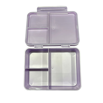 10 pcs. Back-To-School Supplies Bundle With Purple Backpack, Bento Lunch Box, Scissors, Ruler, Folder, Marker & Accessories