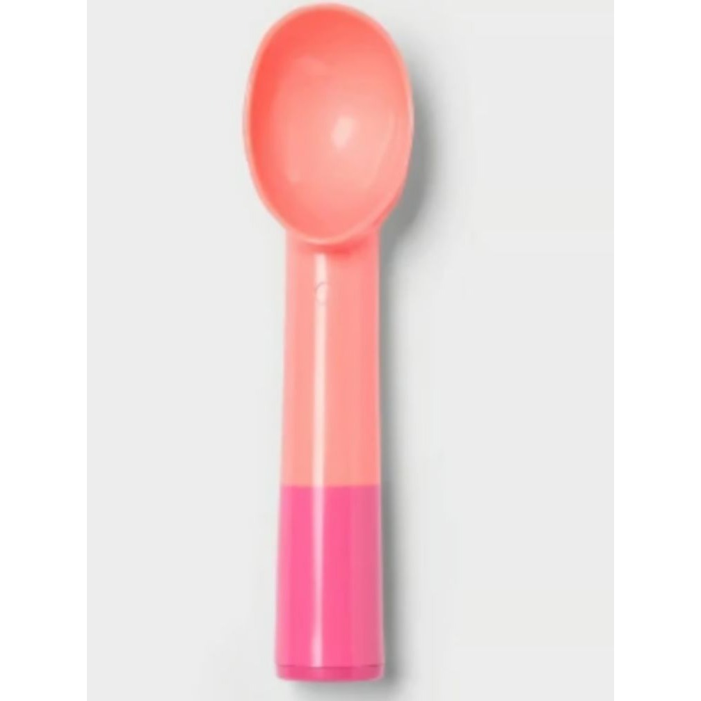 Colorful Ice Cream Scoop Sets Assorted Designs Durable Plastic Set Of 2 Per Pack