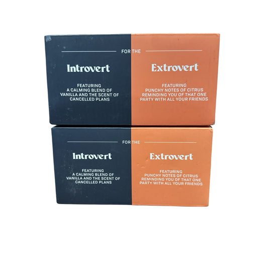 Personalities Soy Blend Candle Two-Pack Extrovert & Introvert 4 Oz Each