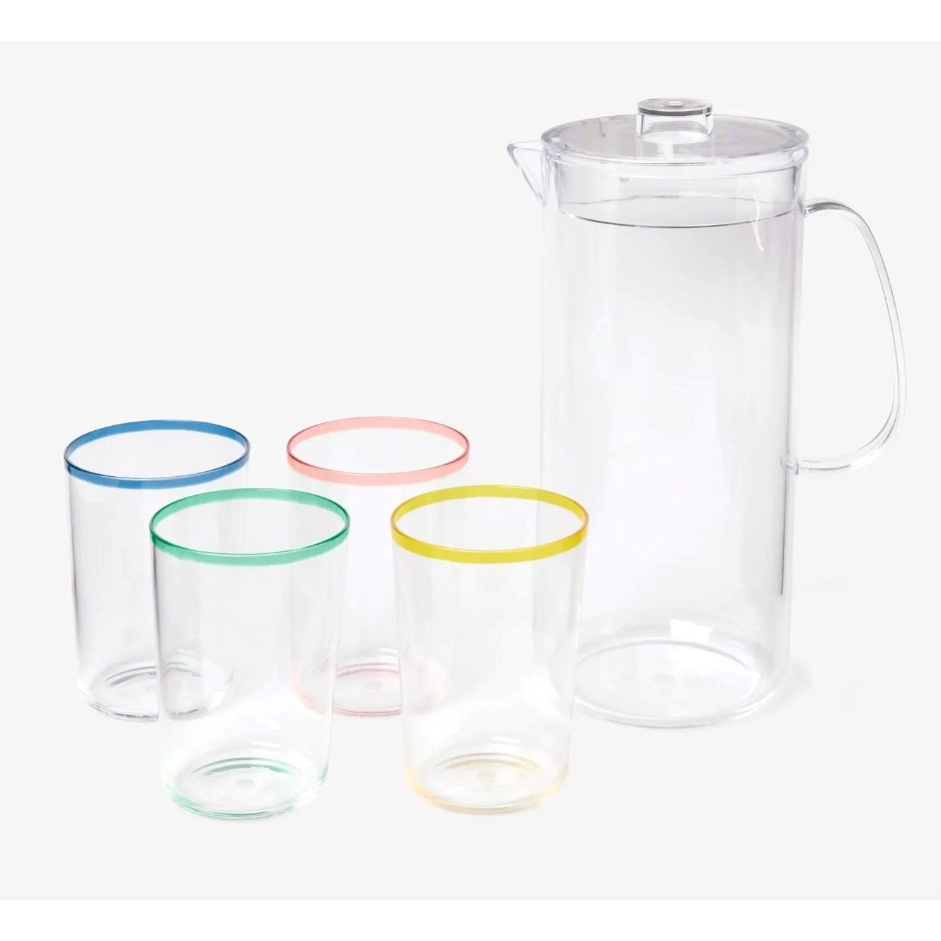 Sun Squad - 19oz Beverage Pitcher Set, Lightweight & Durable for Indoor/Outdoor Use