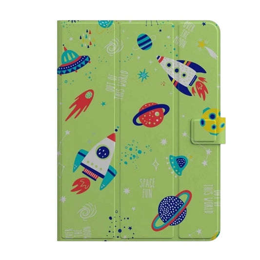 Kids Universal Tablet Case Space Design Fits 7-11 Inch Tablets With Magnetic Closure & Adjustable Stand