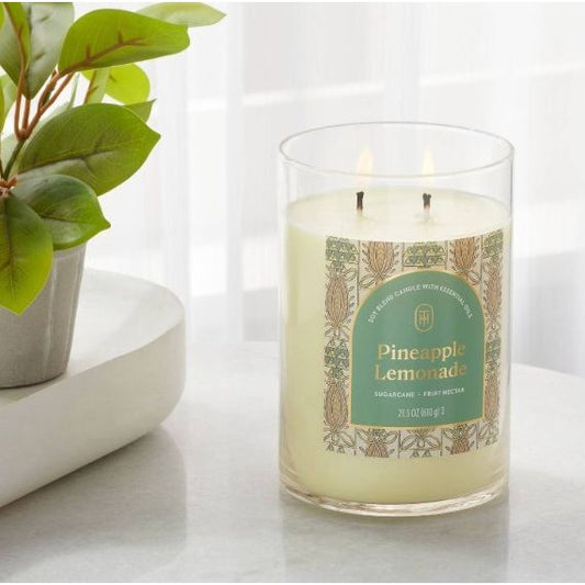 Threshold Pineapple Lemonade Soy Blend Candle With Essential Oils 21.5oz