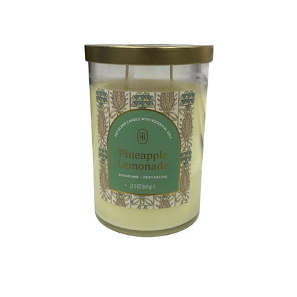 Threshold Pineapple Lemonade Soy Blend Candle With Essential Oils 21.5oz