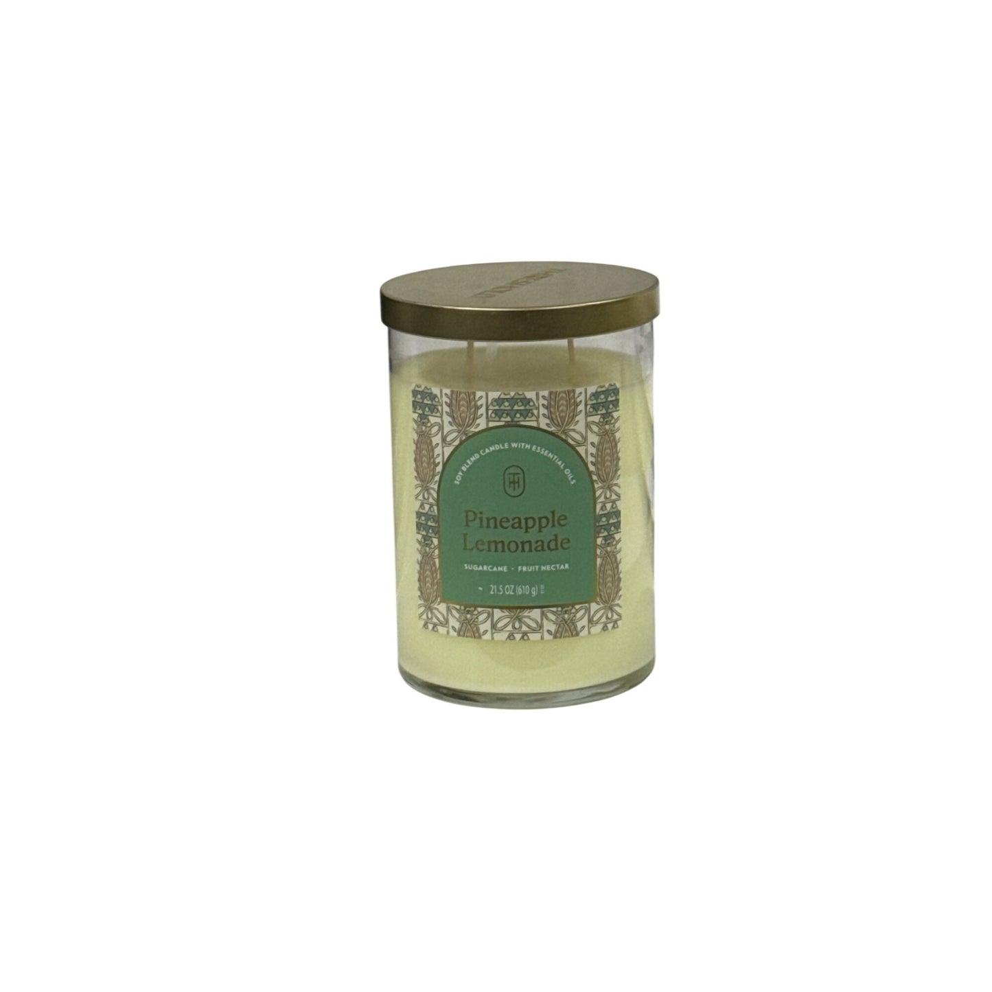 Threshold Pineapple Lemonade Soy Blend Candle With Essential Oils 21.5oz