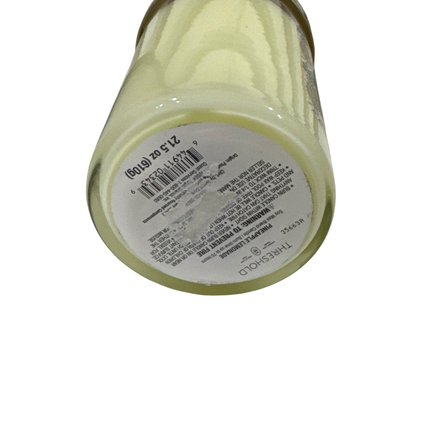 Threshold Pineapple Lemonade Soy Blend Candle With Essential Oils 21.5oz