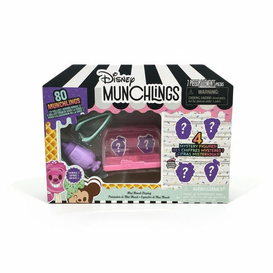 Disney Munchlings Mini Display With 4 Mystery Figures Series 1 Scented Collectible Set