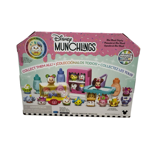Disney Munchlings Mini Display With 4 Mystery Figures Series 1 Scented Collectible Set
