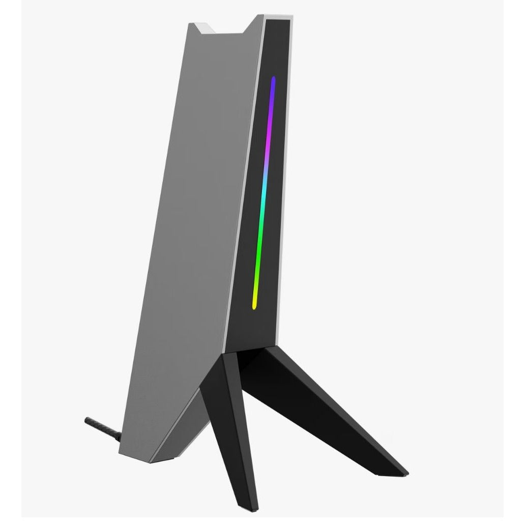 GameStop Powered Headset Stand With USB Charging Ports & RGB Light Bar For PC/Mac
