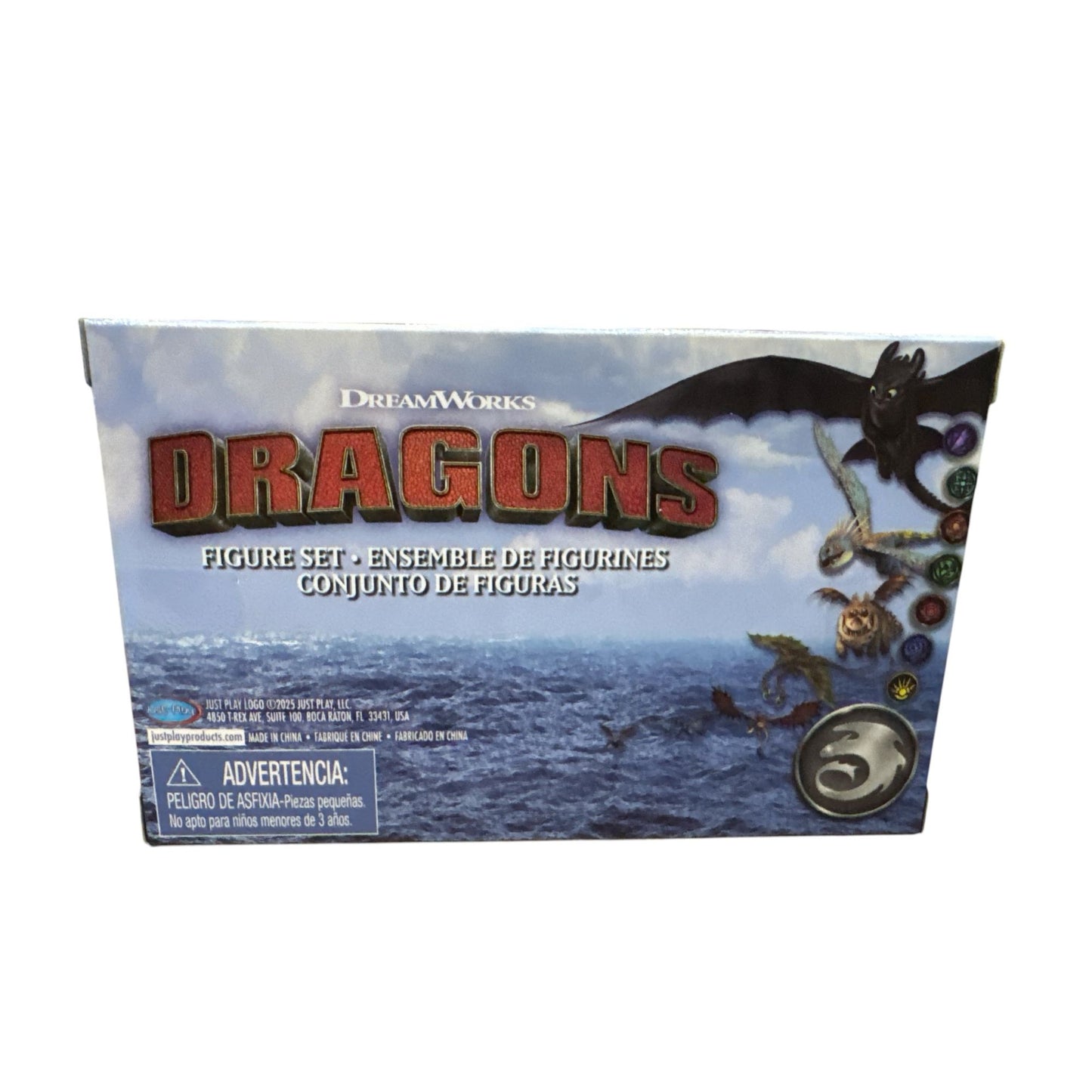 DreamWorks Dragons Figure Set With Toothless, Light Fury & Hiccup Figures Ages 3+