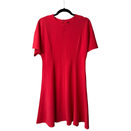 Red Donna Morgan A-Line Short Sleeve Dress US Size 8