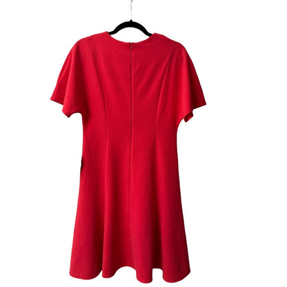 Red Donna Morgan A-Line Short Sleeve Dress US Size 8