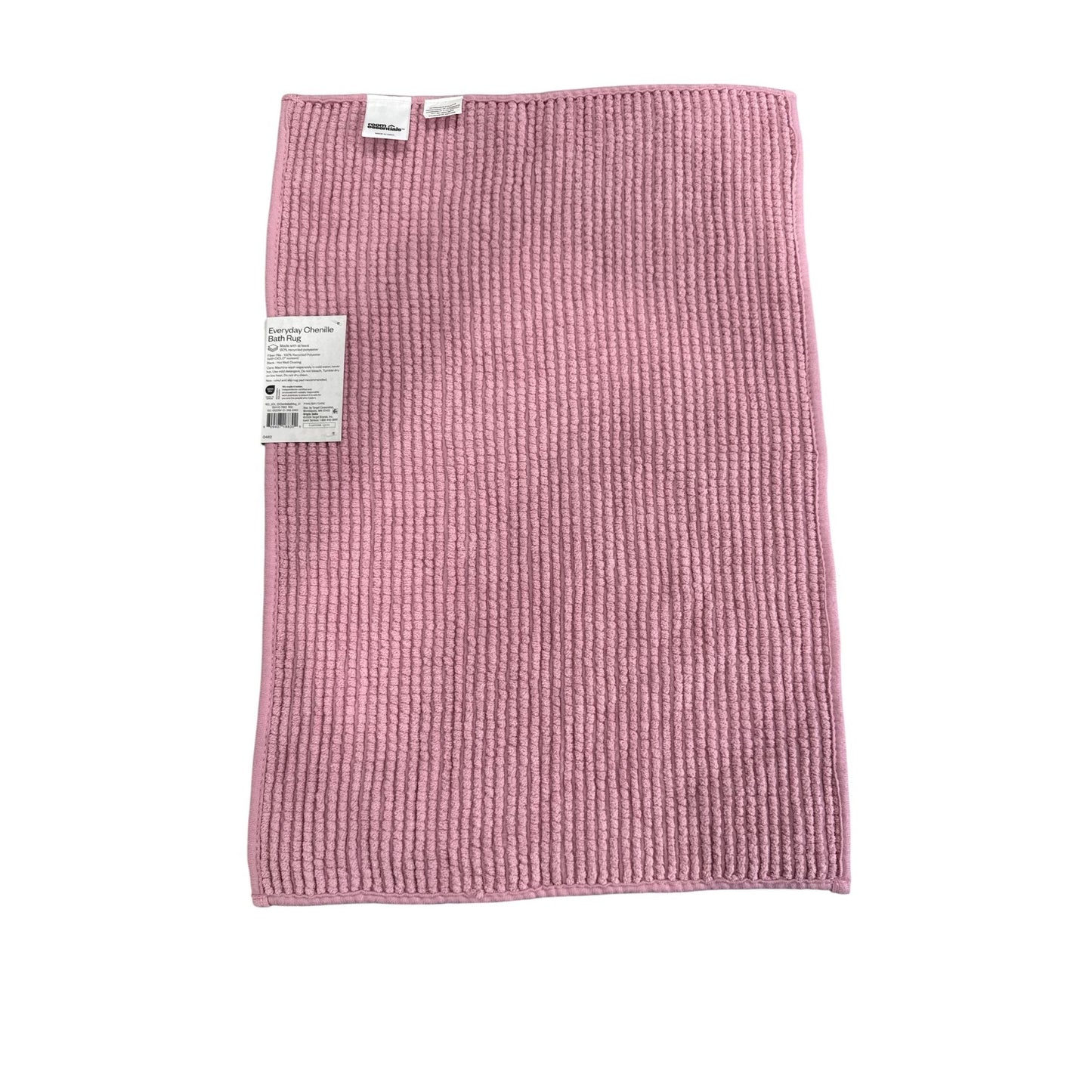 Home Essentials Bundle: Twin XL Sheet, Set 2 Chenille Bath Rugs, Hair Catcher, & LED Lamp