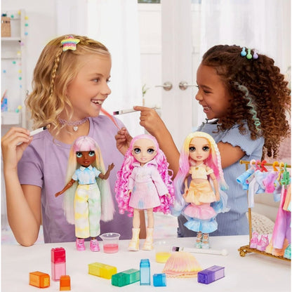 Rainbow High Watercolor & Create Doll Set With Tie-Dye Kit For Ages 4+