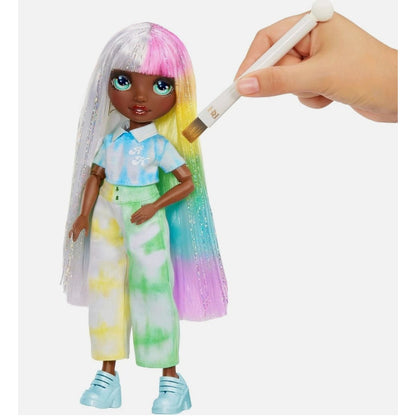 Rainbow High Watercolor & Create Doll Set With Tie-Dye Kit For Ages 4+