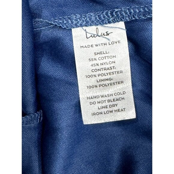 LULUS Women's Blue Lace Dress SMALL
