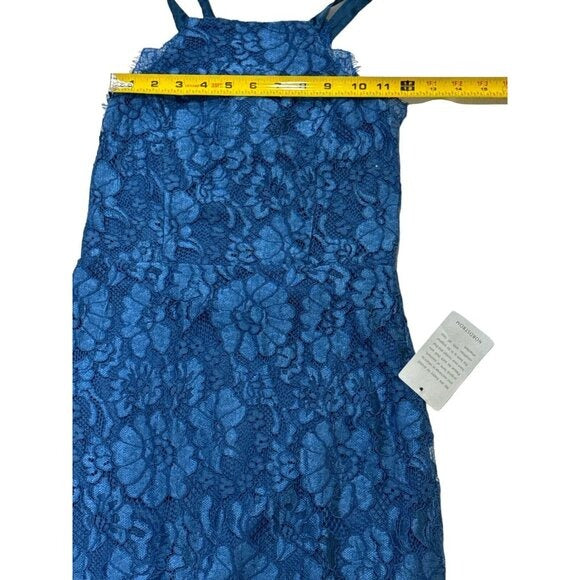LULUS Women's Blue Lace Dress SMALL