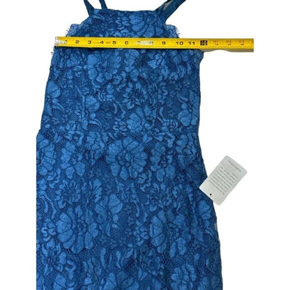 LULUS Women's Blue Lace Dress SMALL