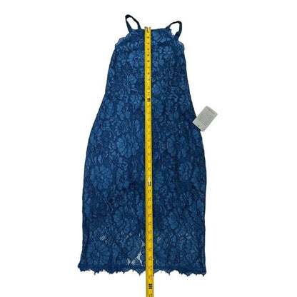 LULUS Women's Blue Lace Dress SMALL